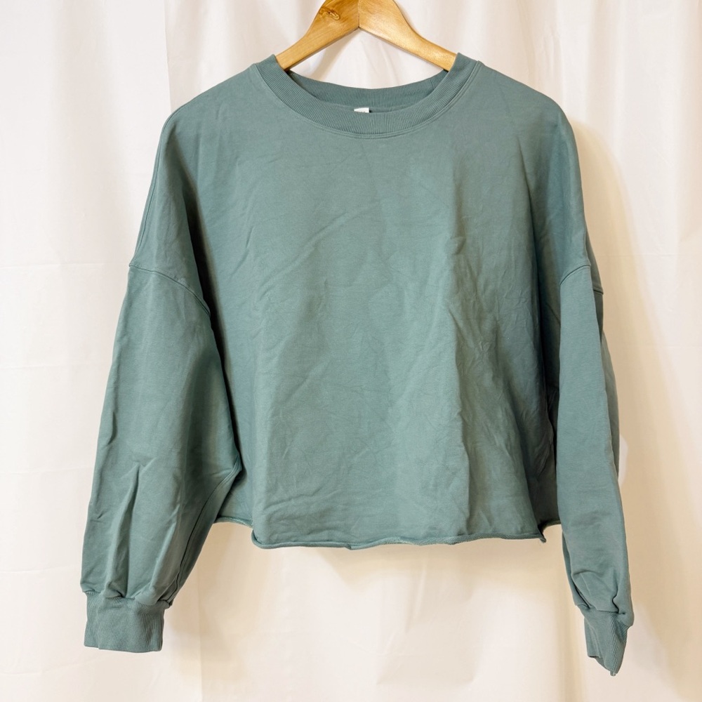 Lululemon LA Oversized Boxy Crew Tidewater Teal XS/S